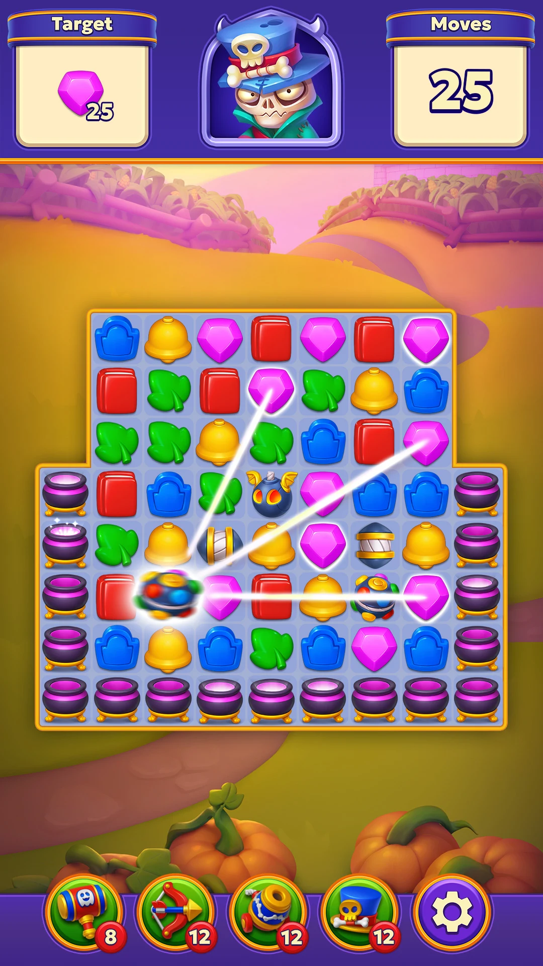 Spooky Suites: Match-3 Game screenshot