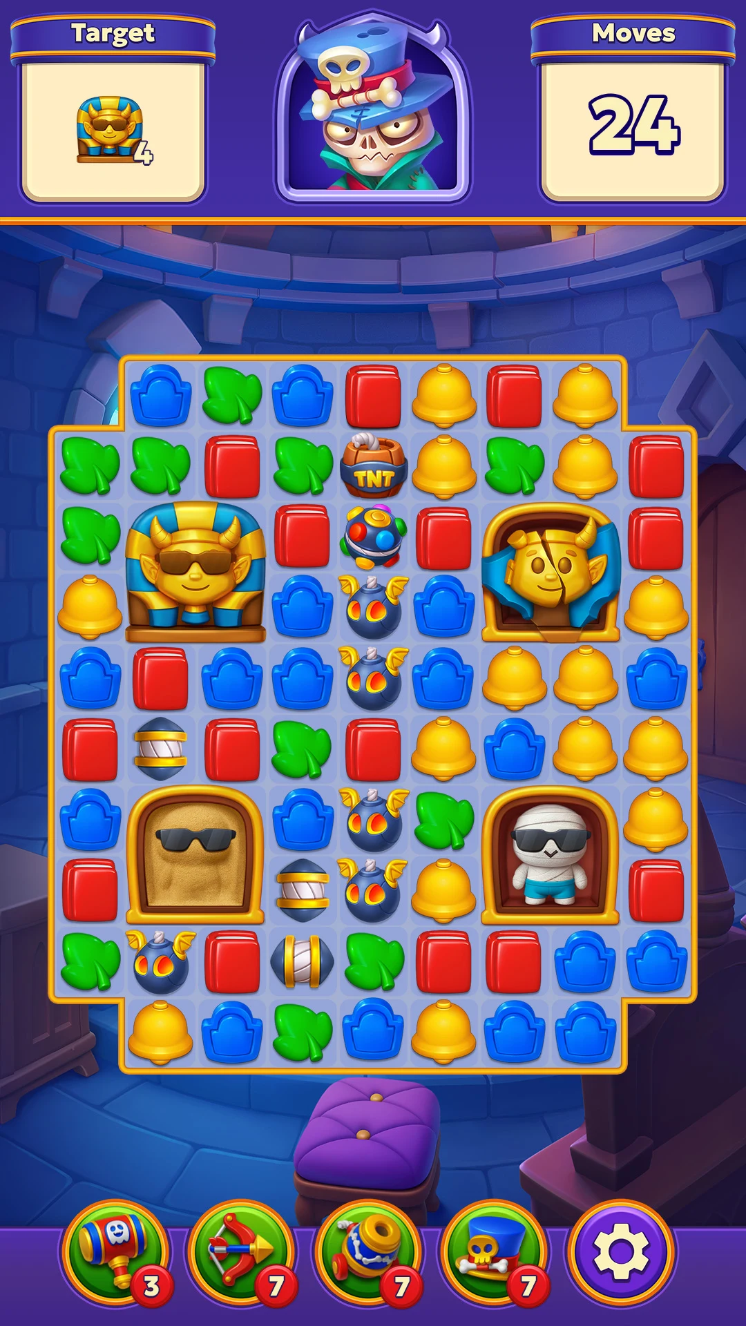 Spooky Suites: Match-3 Game screenshot